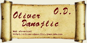 Oliver Danojlić vizit kartica